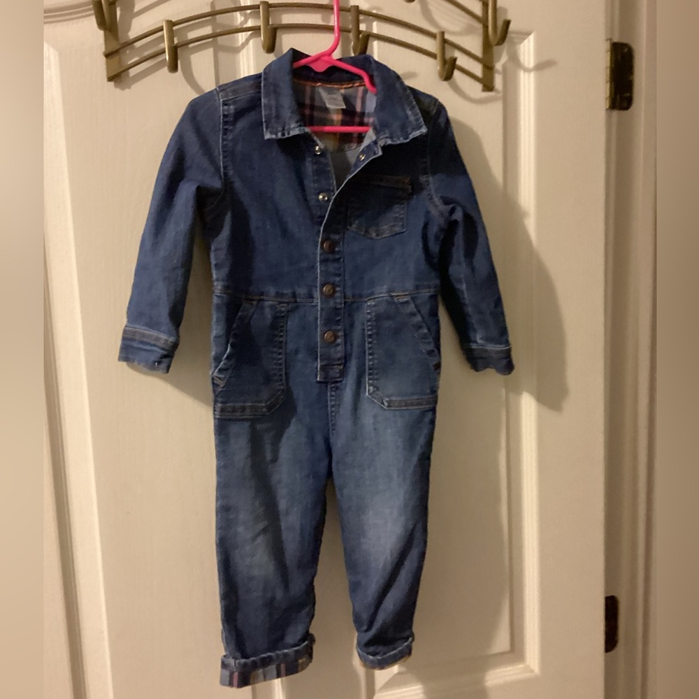 Baby B’Gosh Denim One piece jumpsuit size 24 mo